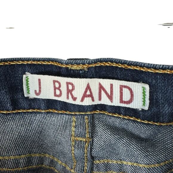 J. Brand Dark Wash Low Rise Straight Leg Cotton Stretch Jeans Size 30 - Picture 4 of 7